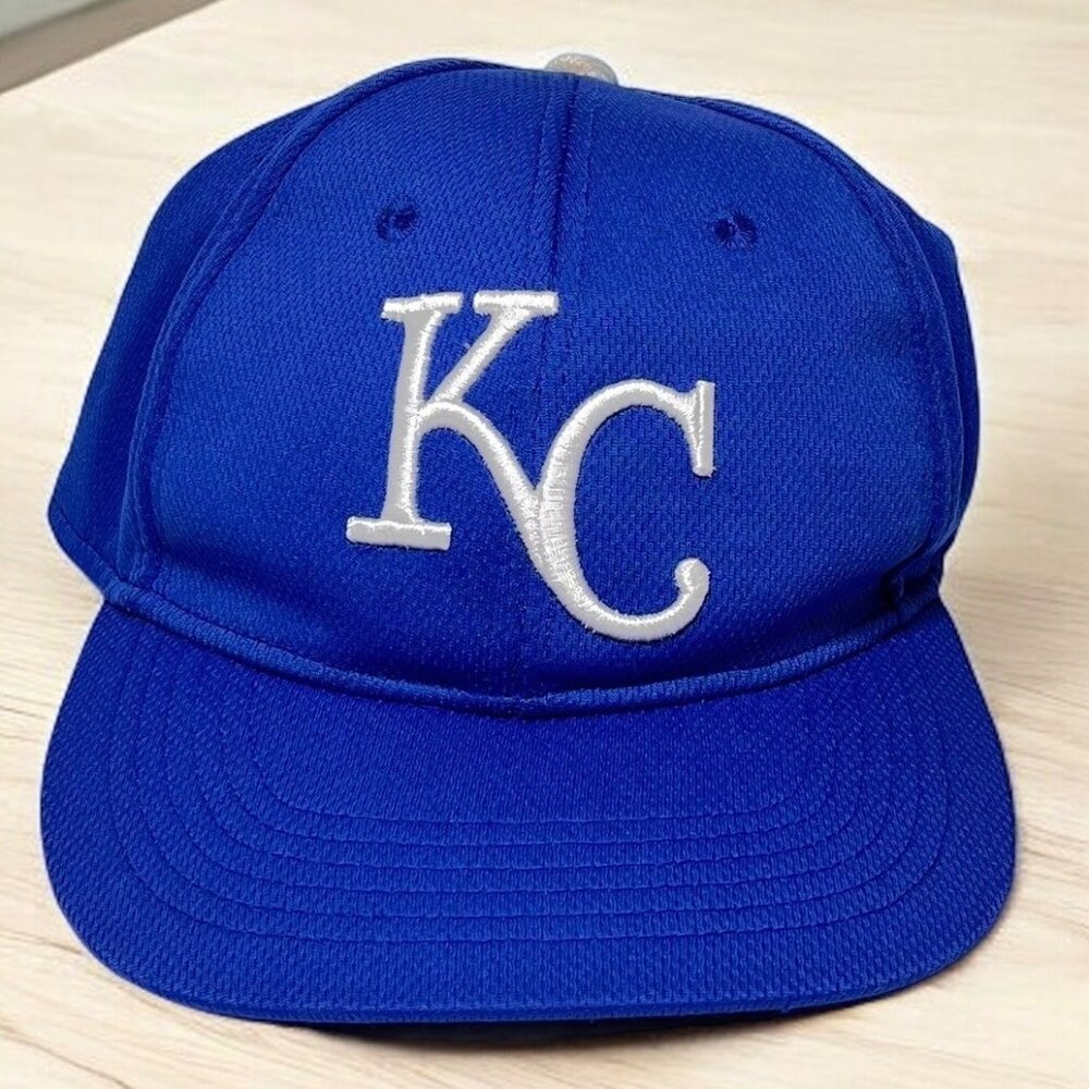 KC Royals Youth MLB Baseball Cap Adjustable‎ Blue Team MLB Logo on the side